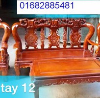 7 Bộ bàn ghế giả cổ Minh Quốc đào gỗ xà cừ