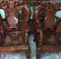 8 Bộ bàn ghế giả cổ Minh Quốc đào gỗ xà cừ