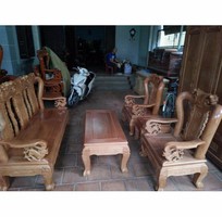 6 Bộ bàn ghế giả cổ Minh Quốc đào tay 10 và tay 12 gỗ sồi