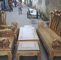 7 Bộ bàn ghế giả cổ Minh Quốc đào tay 10 và tay 12 gỗ sồi