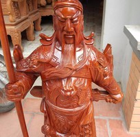 Tượng Quan Công Gỗ Xà Cừ