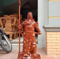 1 Tượng Quan Công Gỗ Xà Cừ