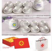 3 Cốc sứ in logo tại Huế, Bộ tách trà in logo tại Huế