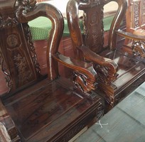 2 Bộ bàn ghế giả cổ Minh Đào gỗ Tràm lõi
