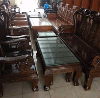 3 Bộ bàn ghế giả cổ Minh Đào gỗ Tràm lõi