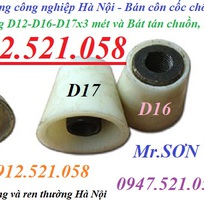 1 Cốc ty ren chống thấm M12,M14,M16,M17. Côn nhựa lõi thép, côn sắt đúc D16, ty ren bát chuồn, giá rẻ.