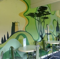 4 Vẽ tranh tường quán Cafe teen