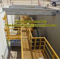 19 Lan can tay vịn không rỉ sét, tấm sàn thao tác frp grating kháng hóa chất