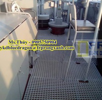 4 Sàn thao tác lót đi trên máy móc, tấm sàn lối đi kháng hóa chất, chống trượt dầu nhớt