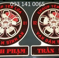 9 In logo thương hiệu sản phẩm decal phản quang phủ keo nổi