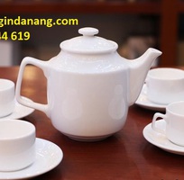1 Chuyên In logo ấm trà, ấm chén, cốc sứ, chén đĩa theo yêu cầu , giá rẻ tại Quảng Trị