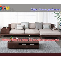 Sofa gỗ chữ l đẹp cho phòng khách thêm sang trọng
