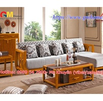 3 Sofa gỗ chữ l đẹp cho phòng khách thêm sang trọng