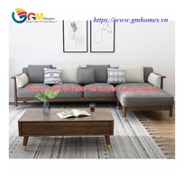 4 Sofa gỗ chữ l đẹp cho phòng khách thêm sang trọng