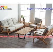 5 Sofa gỗ chữ l đẹp cho phòng khách thêm sang trọng