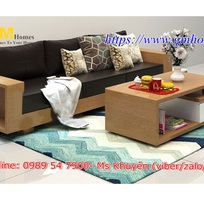 8 Sofa gỗ chữ l đẹp cho phòng khách thêm sang trọng