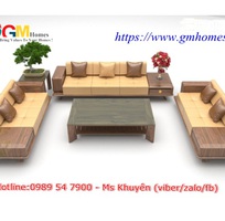 14 Sofa gỗ chữ l đẹp cho phòng khách thêm sang trọng