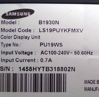 4 Màn hình LCD 19  Wide, SAMSUNG   Model B1930N, Mới 90, Giá Rẻ 680K