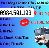 Thông tắc cống chậu rửa thoát sàn hút bể phốt