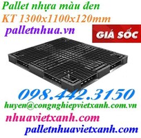 Pallet nhựa 1300x1100x120mm màu đen