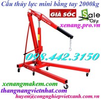 Cẩu thủy lực mini bằng tay 2 tấn giá rẻ