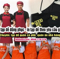 11 In tạp dề đồng phục, may tạp dề đồng phục đẹp giá rẻ TPHCM