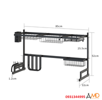 1 Kệ chén bát đa năng trên bồn rửa 65cm