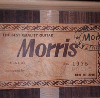 2 Morris acoustic guitar model W 30 tem vuông