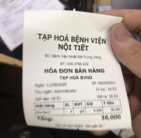 3 Căn tin Bệnh viện tại Hà Nội mua máy in tặng phần mềm dùng trọn đời