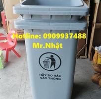 2 Thùng rác công cộng, Xe thu gom rác công nghiệp nhựa HDPE