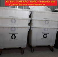 3 Thùng rác công cộng, Xe thu gom rác công nghiệp nhựa HDPE