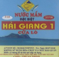 Thương hiệu nước mắm Hải Giang  cửa lò  bán buôn, bán lẻ nước mắm cá cơm, ruốc các loại