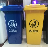 1 Thùng rác y tế 120 lít,thùng rác công cộng,thùng rác  công nghiệp ,thùng rác y tế 2 bánh xe