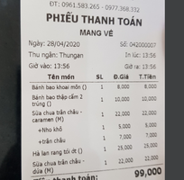 2 Bán máy tính tiền cho quán sữa chua trân châu tại Vũng Tàu