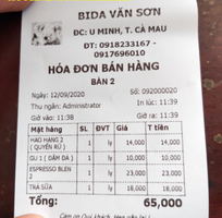 2 Bán máy tính tiền cho quán bida, cafe tại Vũng Tàu