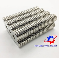 4 Nam châm không vỡ 19x3mm mạ Nikel