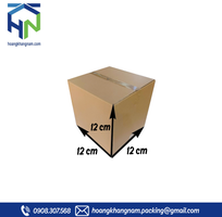 Hộp carton vuông shipcod kích thước 12x12x12  cm