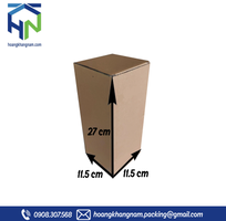 Hộp carton nắp gài kích thước 11.5x11.5x27  cm