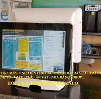 1 Trọn bộ máy tính tiền 2 màn hình cho quán Trà sữa tại Tân Bình