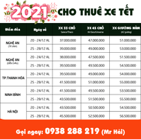 2 Cho thuê xe về quê ăn tết 2021 TÂN SỬU