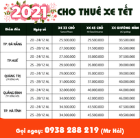 1 Cho thuê xe về quê ăn tết 2021 TÂN SỬU