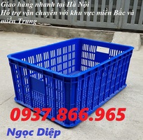 1 Sóng nhựa HS014, sóng nhựa hở, sọt nhựa đứng trái cây