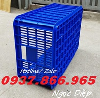 Sóng nhựa HS014, sóng nhựa hở, sọt nhựa đứng trái cây