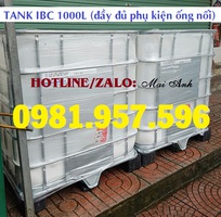 1 Bồn nhựa hóa chất 1000L, bồn nhựa đựng dung môi 1000L