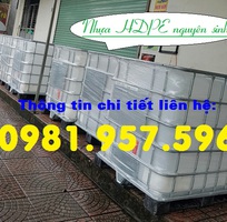 2 Bồn nhựa hóa chất 1000L, bồn nhựa đựng dung môi 1000L