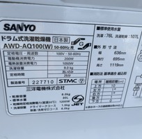 9 Máy giặt SANYO AWD-AQ100 Giặt 9Kg Sấy 6kg