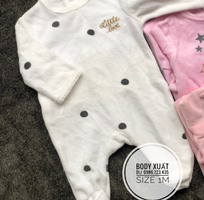 5 Body nỉ mix hãng hàng xuất dư cho bé size 0-36m