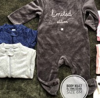 4 Body nỉ mix hãng hàng xuất dư cho bé size 0-36m