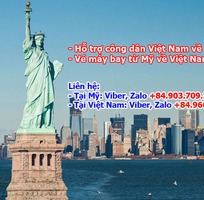 Hỗ trợ công dân Việt Nam về nước và bán vé máy bay từ Mỹ về Việt Nam