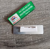 8 In thẻ biển tên nhân viên, name tag, thẻ thay tên linh hoạt, thẻ tên cài áo